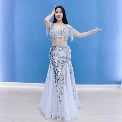 Belly Dance Inspired Performance Clothes 2024 New Tassel Short Skirt Race Costumes Customization Adult Children Oriental Outfit