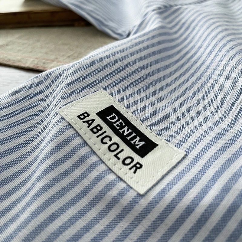 Baby-Jungen-Gentleman-Outfit-Set, Langarm-Hemd mit Streifen und künstlicher Krawatte + schwarze Hose, formelle Kleidung für Kleinkinder und Säuglinge – Detail 7