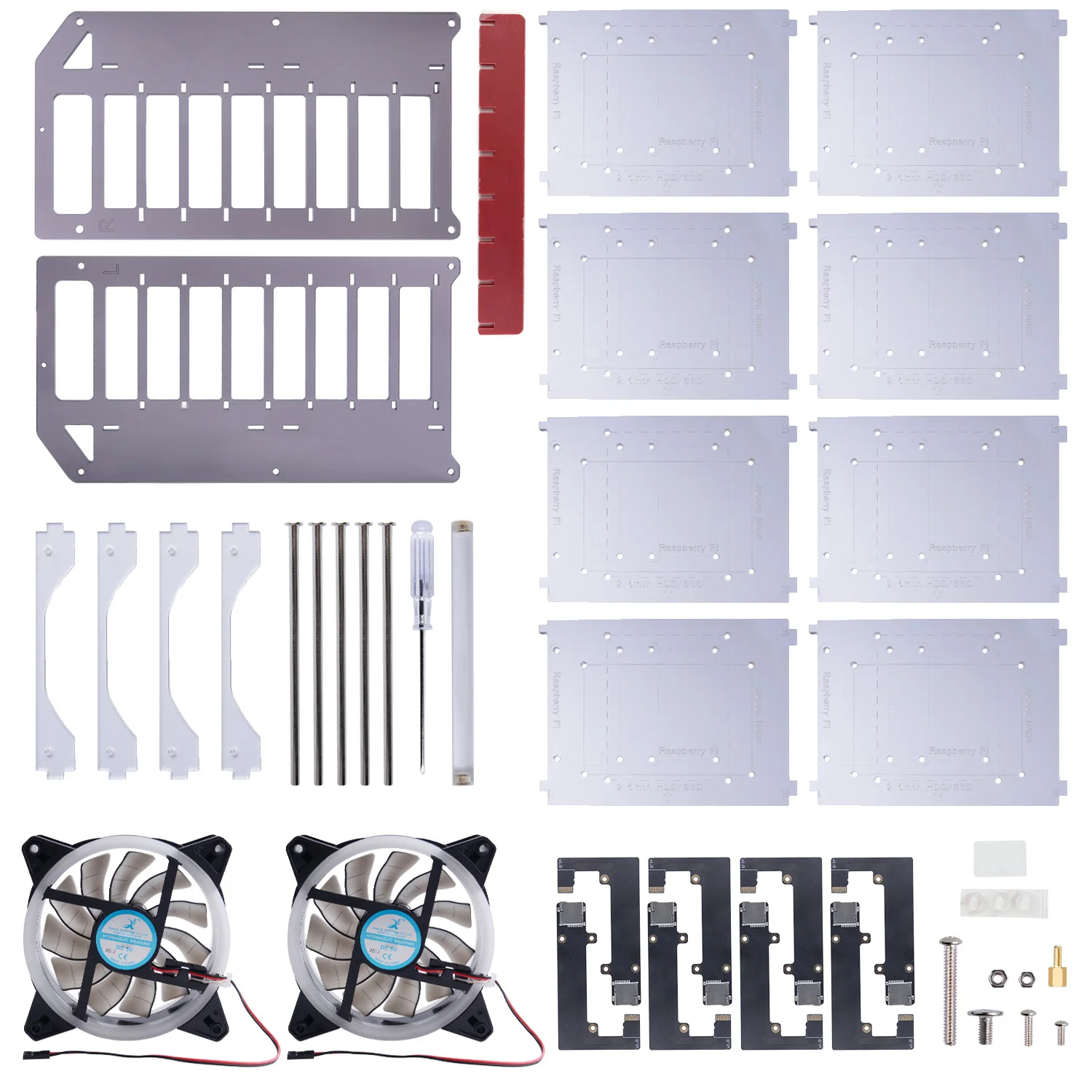 8-Layers Cluster Case Designed For Raspberry Pi / Jetson Nano