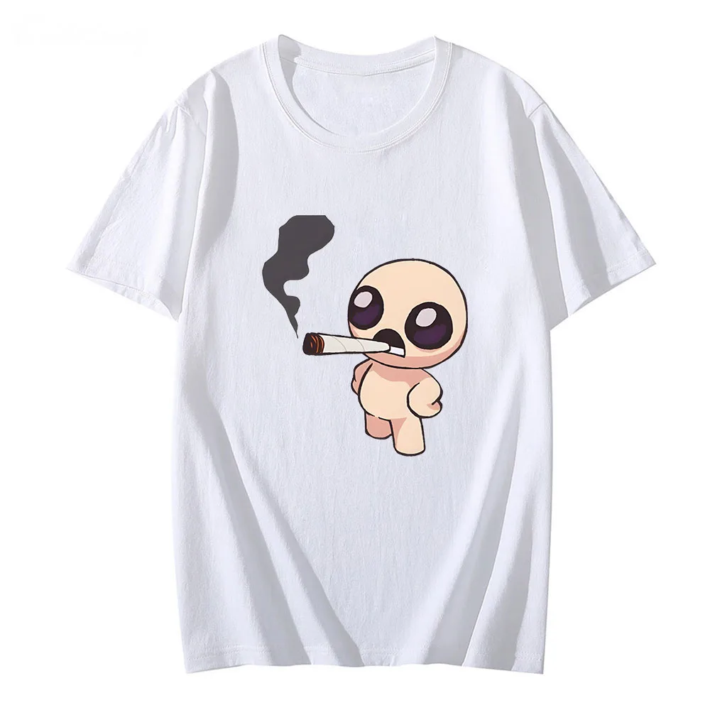 The Binding of Isaac 2025 New T-shirt Cartoon Graphic Printing Tee-shirt Cotton High Quality Tshirt Game Camisetas O-neck Tees