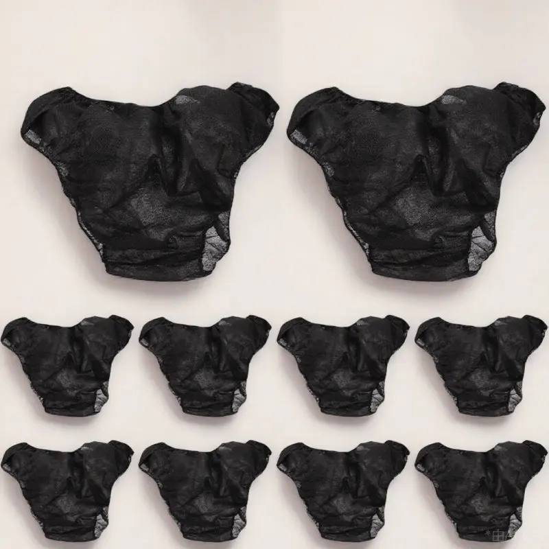 Disposable Women Underwear 10 Pcs Breathable Non Woven Briefs for Travel Spa Sensitive Skin Wash Free Convenient Period Panties - view 6