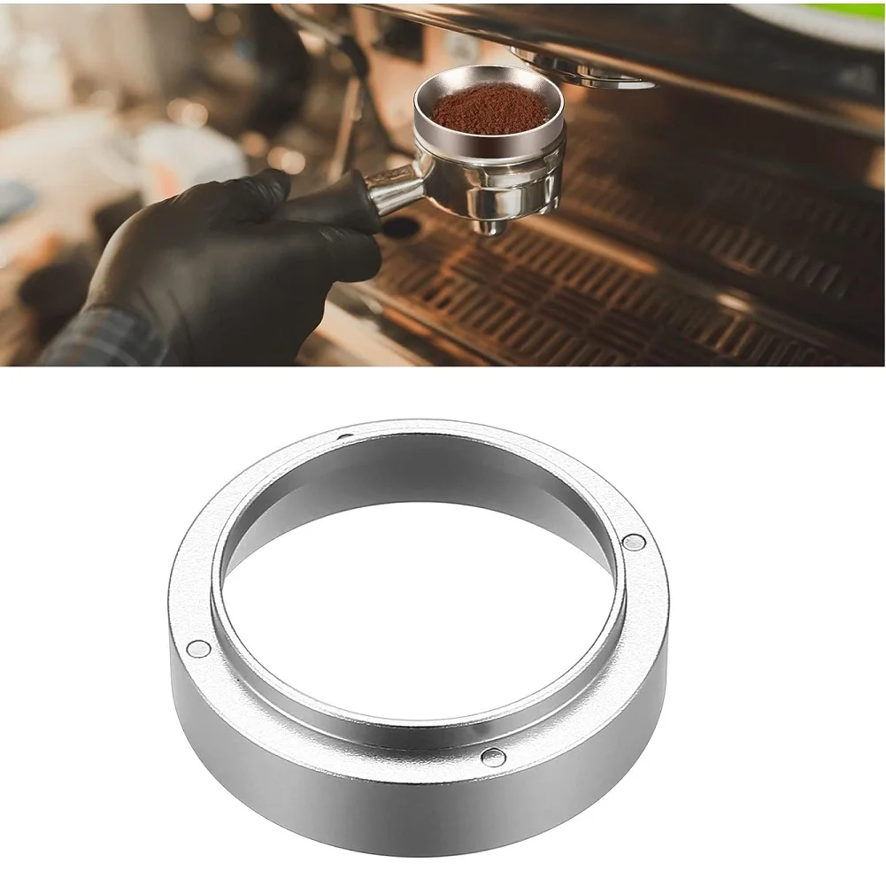 For Espresso Dosing Ring 51mm Aluminum Material with Magnetic Mounting System for Grinder Compatibility and Stability