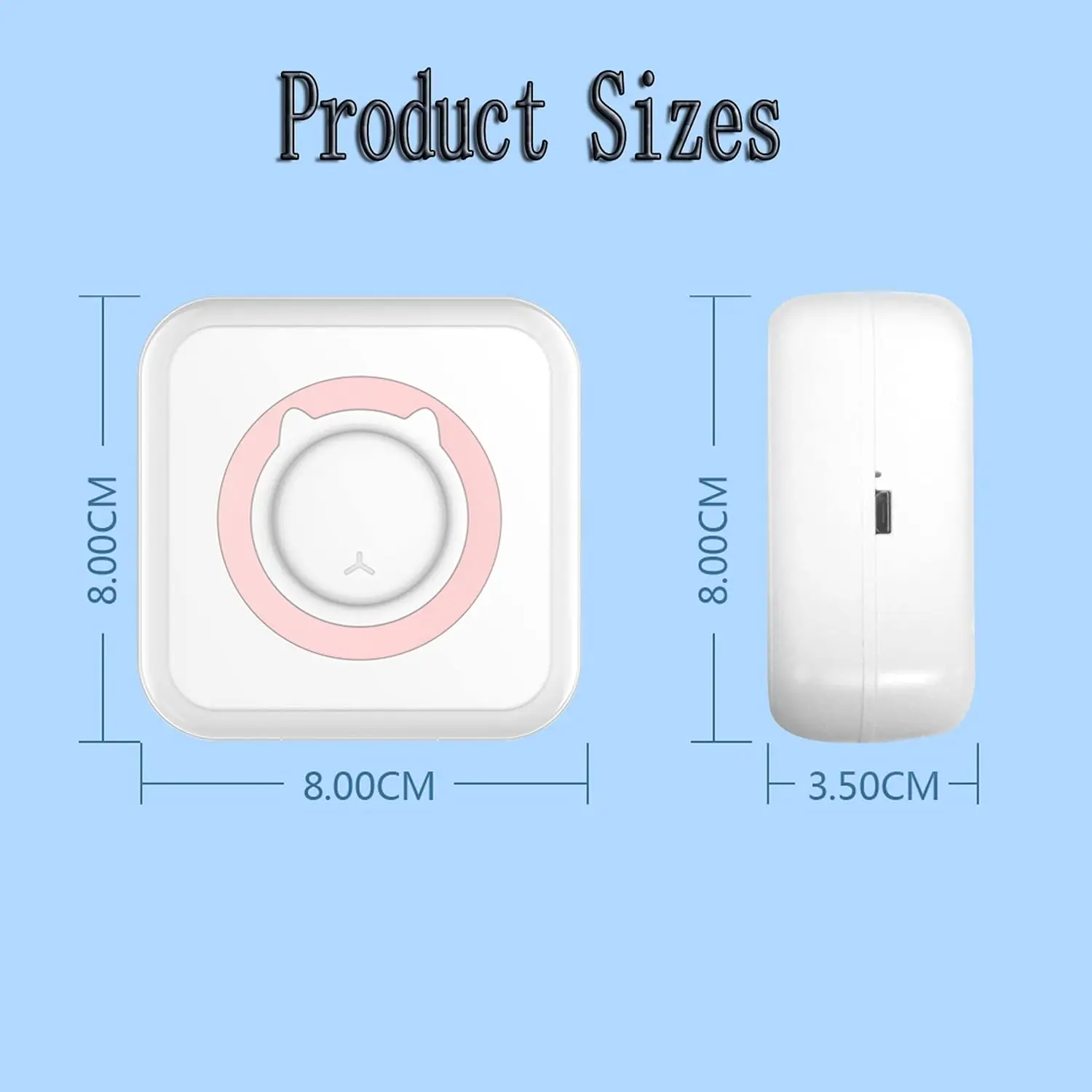 Picture 7: Printing Consumables for Mini Printer Portable Bluetooth Sticker Tape 1 Roll Thermal Paper Inkless Printer Photo Memo Note