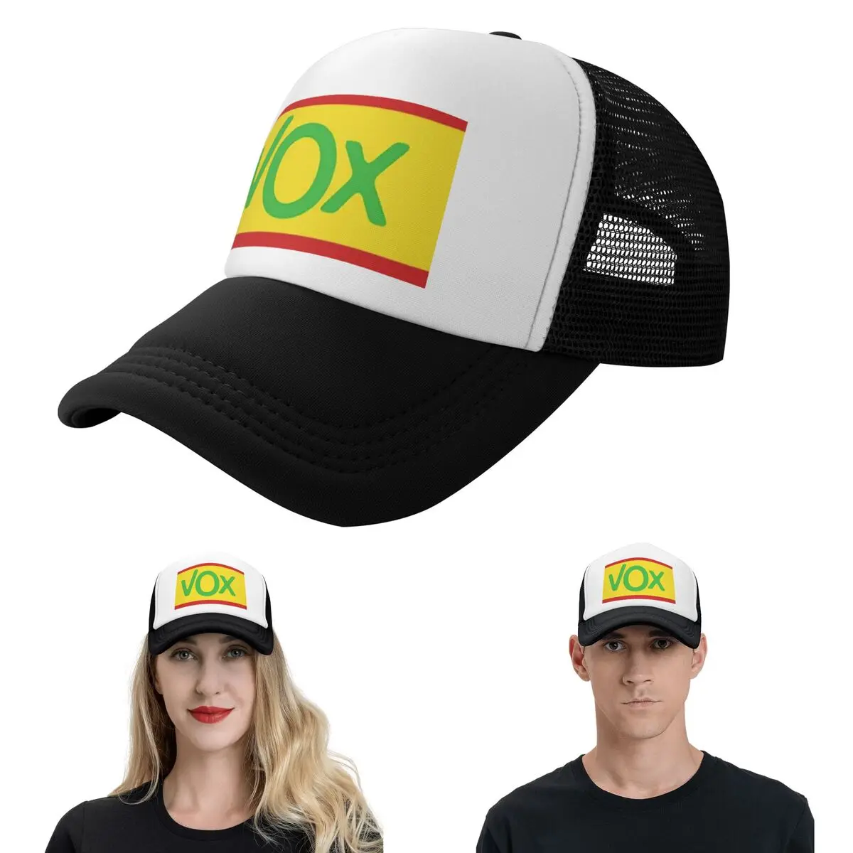 Espana Vox Logo Spain Political Party Spanish Cap Fashion Mesh Baseball Caps Adjustable Hat Hip Hop Summer Unisex Baseball Hats