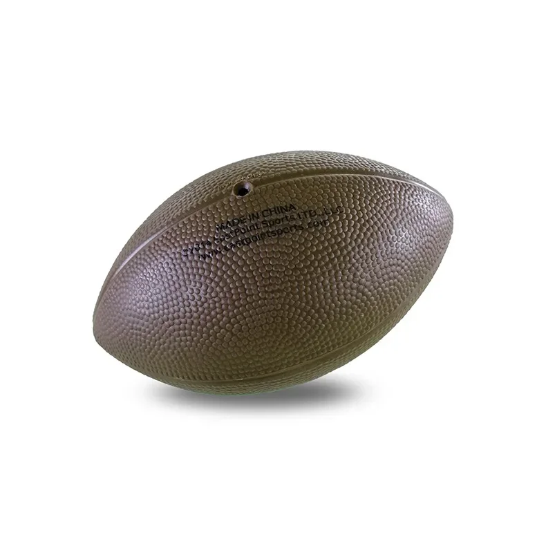 Amerikanischer Stil PVC Oliven ball direkten Hersteller bietet billige 6 Zoll 80g Spielzeug Fußball Rugby Fußball Größe 3