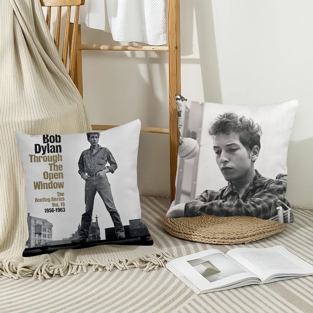 غطاء وسادة للمغني بوب ديلان غطاء وسادة لتزيين المنزل مناسب لغرفة النوم وأريكة مكتب السيارة #4