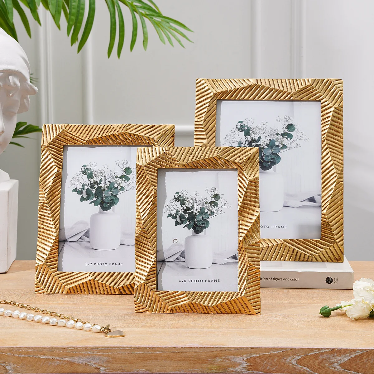 إطار صور ذهبي إبداعي من الراتن - مراجعة Resin Art Photo Frame وسعره