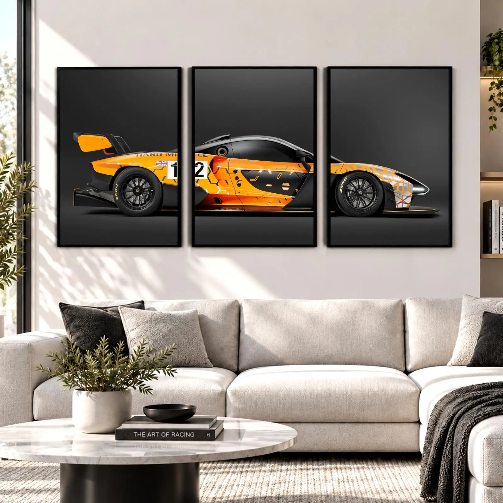 S-Senna Concept Car Painting Calligraphy Wall Art Canvas Poster Collection Prints for Bedroom Living Room Home Decoration Gift