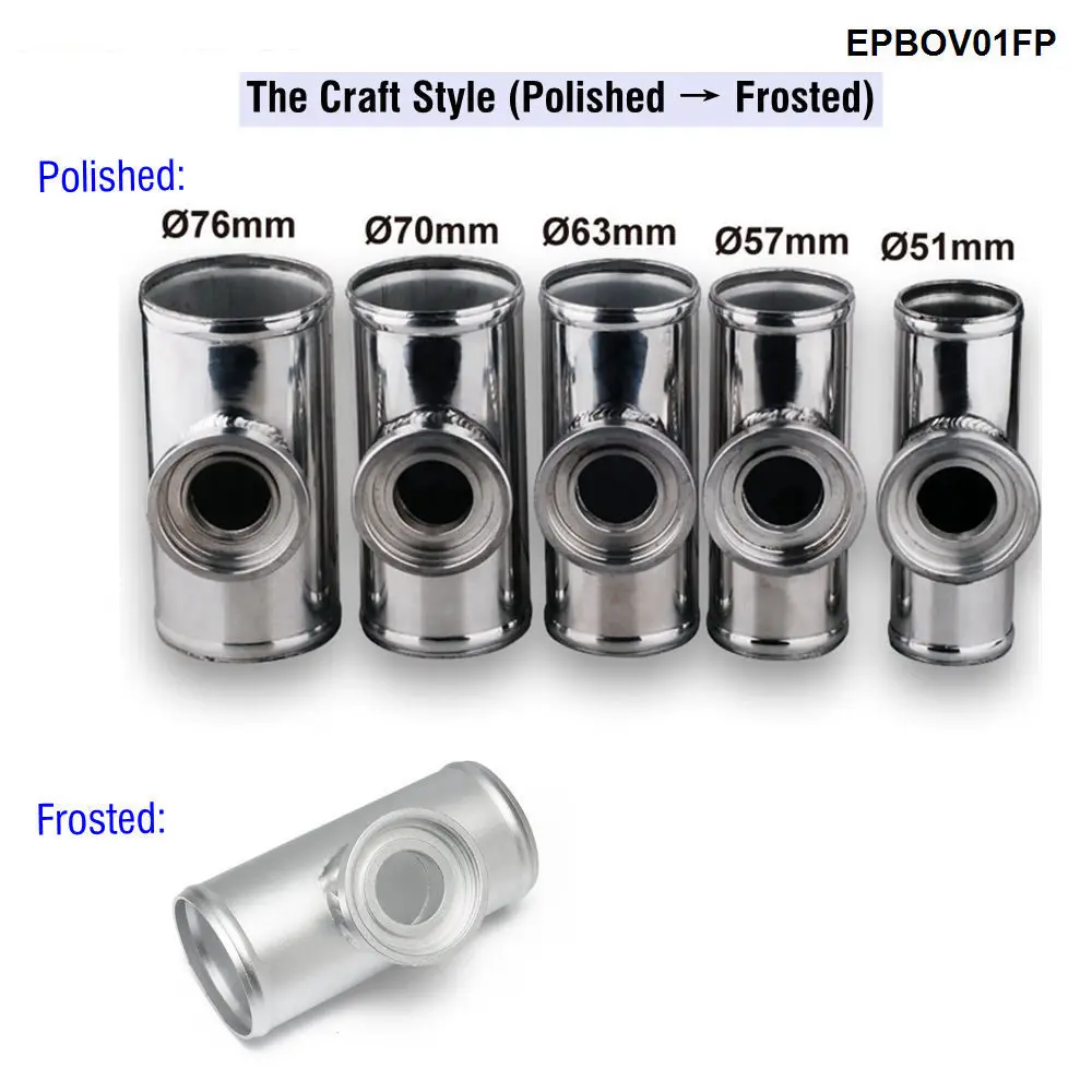 EPMAN uniwersalny 2", 2,25", 2,5", 2,75", 3" Turbo aluminiowa rura z kołnierzem SSQV SQV BOV zawór wydmuchowy EPBOV01FP — zdjęcie 5