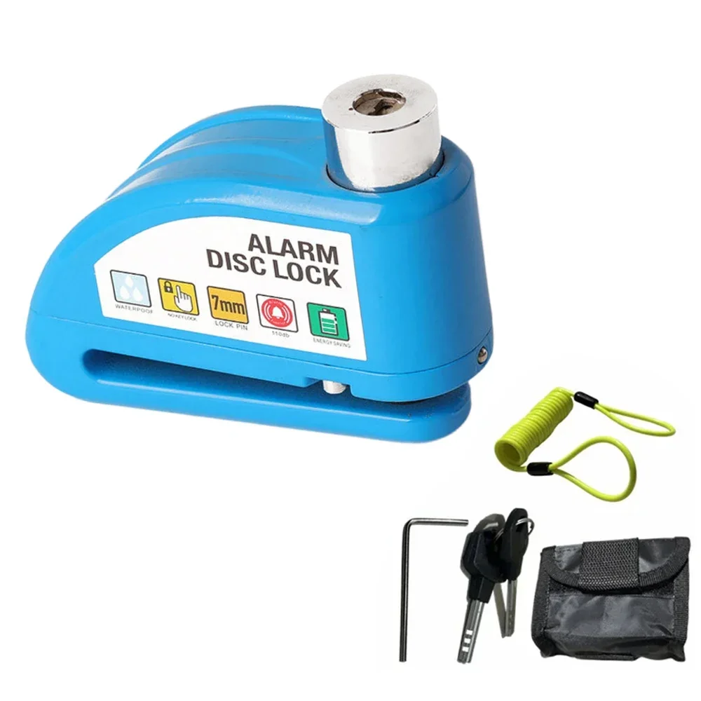 

SDTW Waterproof Motorcycle Alarm Lock Bike Security Anti-theft Lock Motorbike Mountain bike Disc Brake Lock+Bag+Reminder Rope