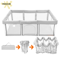 PANGDUBE Easy Folding Hildren's Playpen Baby Games Park Indoor & Outdoor Playground for Kids Baby Activity Fence Toddler Playpen