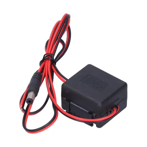 Power Supply Inverter 24V to 12V Power Converter Voltage Transformer Built-In Filter for Car Truck Bus Parking Camera