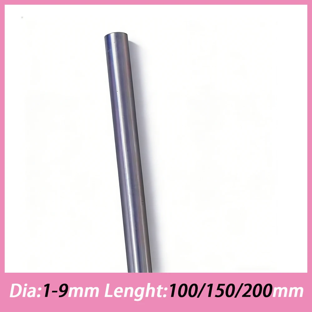 1Pcs Dia1~9mm* 100/150/200mm Lenght HSS High Speed Steel Solid Round Rod Lathe Bar Stock Length 100/150/200mm