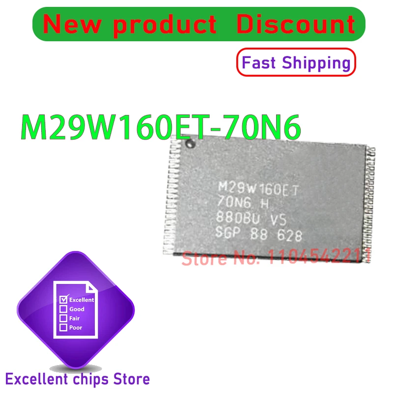 Original New M29W160ET-70N6 M29W160ET M29W160 29W160 in stock  10pcs/lot