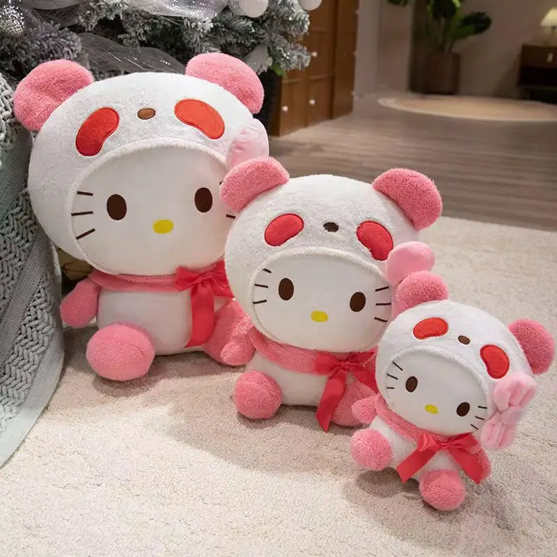 L'ultima trasformazione di Miniso in peluche Hello Kitty gatto peluche ripiene cartone animato anime regalo carino per bambole divertenti per bambini
