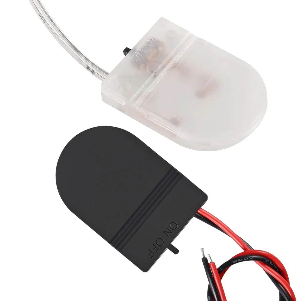 5PCS Button Battery Holder Coin Cell Battery Holder with Switch CR2032 Battery Holder Battery Storage Boxes Cover with Wires