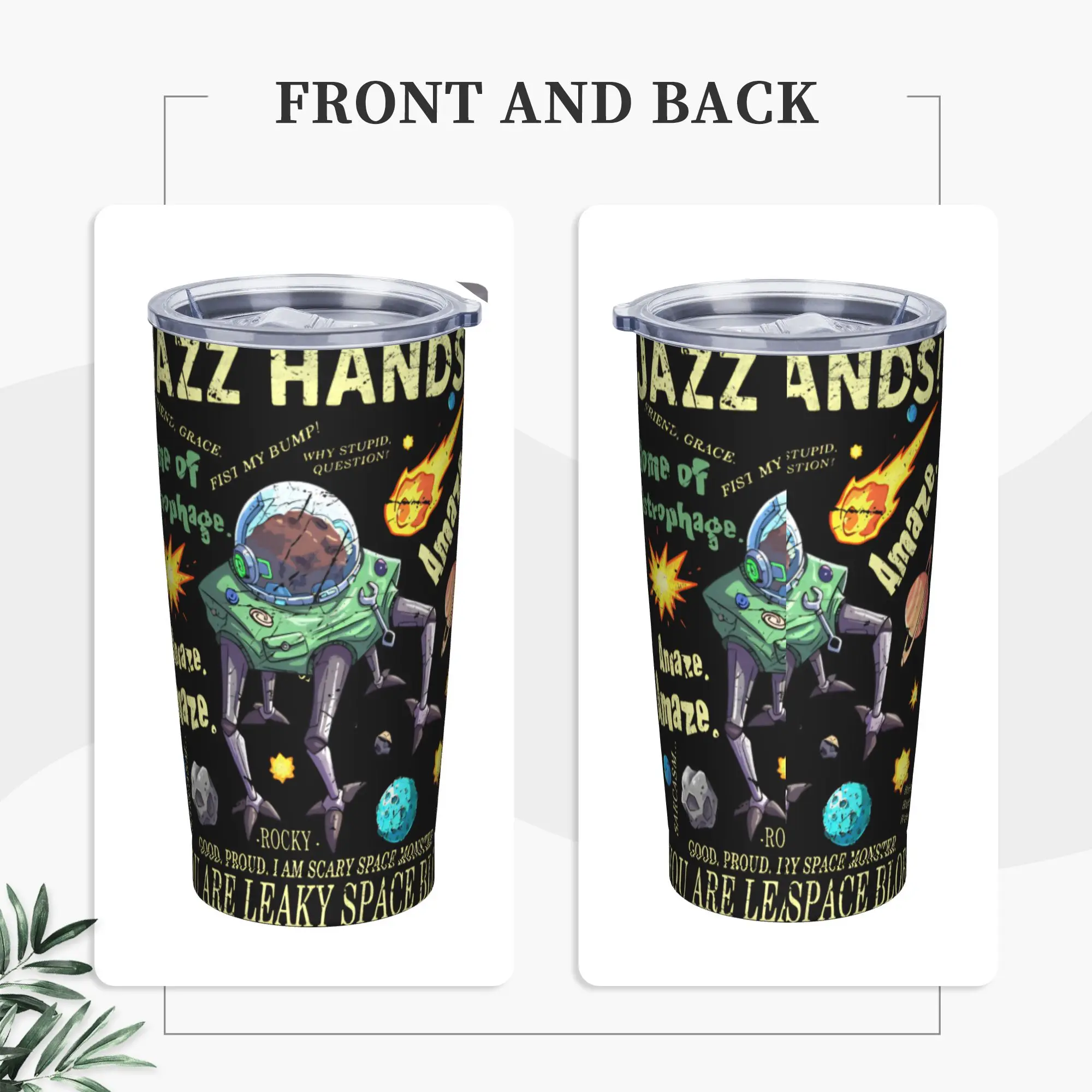 Rockys Amaze Vintage Bookish Book Project Hail Mary Insulated Tumbler Straws Stainless Steel Coffee Mugs Car Bottle Cups, 20oz