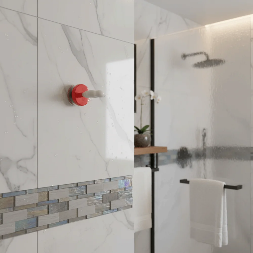 

2pcs Cute Detachable Rotating Suction Cup Hook Adhesive-Free Plastic Wall Hook Holder Portable Cream Color Bathroom Hook Kitchen