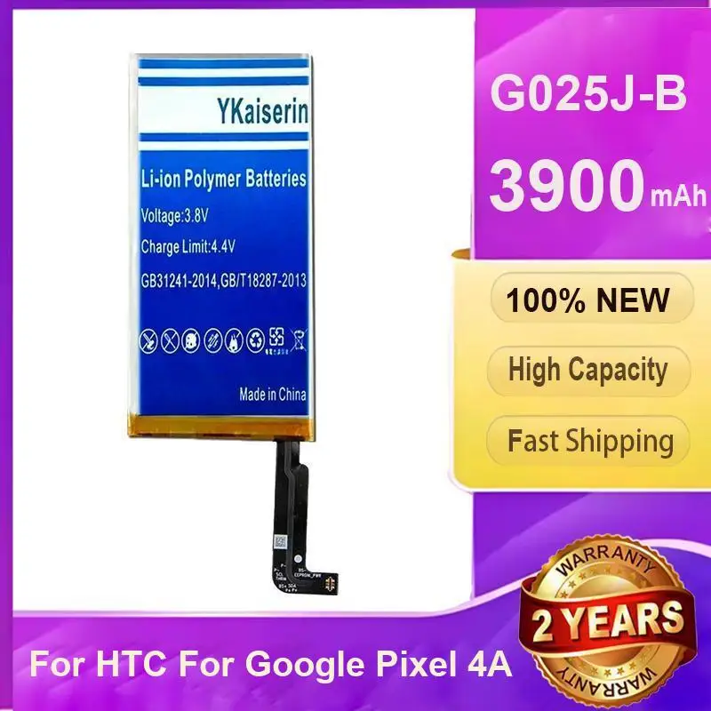 For Htc Google Pixel 4A 3900Mah Mobile Phone Battery G025J-B High Quality