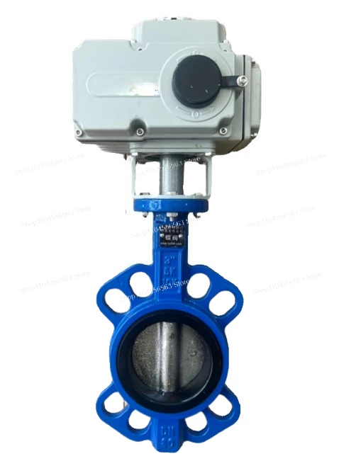 ​​220V Electric Flange Butterfly Valve D971X-16 Ductile Iron Body with Soft Seal for Water Systems, DN50-200 Actuator-Operated​​