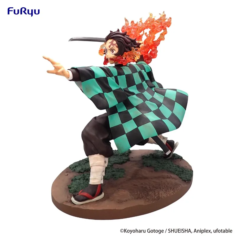 Furyu echte Figurizm Dämonen töter Anime Figur Kamado Tanjirou Action Spielzeug für Kinder Weihnachts geschenk Sammler Modell Ornamente