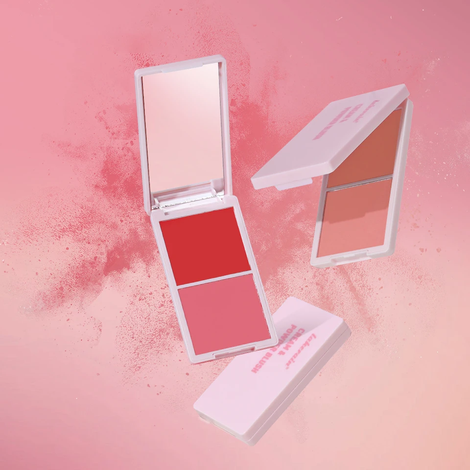 Long Lasting Cream and Powder Blush Set