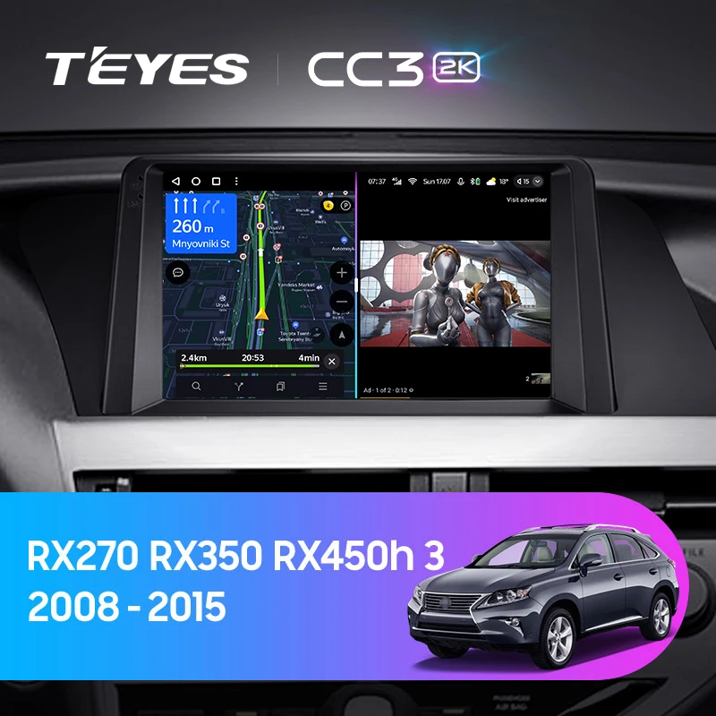 TEYES CC3 2K For Lexus RX270 RX350 RX450h AL10 III 3 2008 - 2015 Car Radio Multimedia Video Player Navigation stereo GPS Android 10 No 2din 2 din dvd