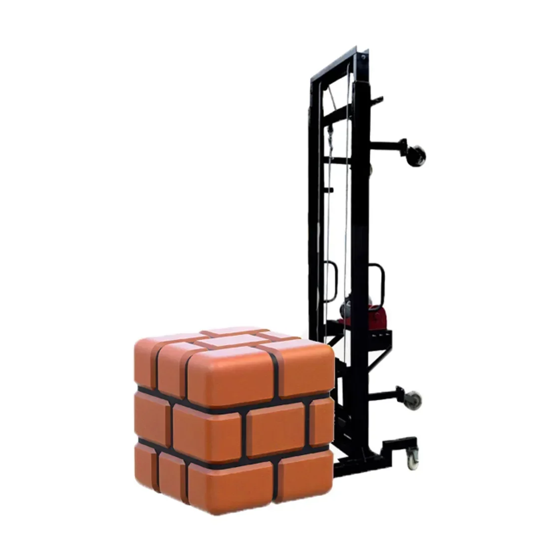 

Brick loading machine hoist fully automatic construction site feeder small lifting platform lifting lift stacker forklift