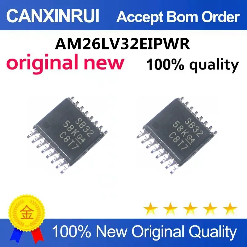 

AM26LV32EIPWR Silk Screen SB32 Driver RS-422 Interface Chip TSSOP-16 Pack