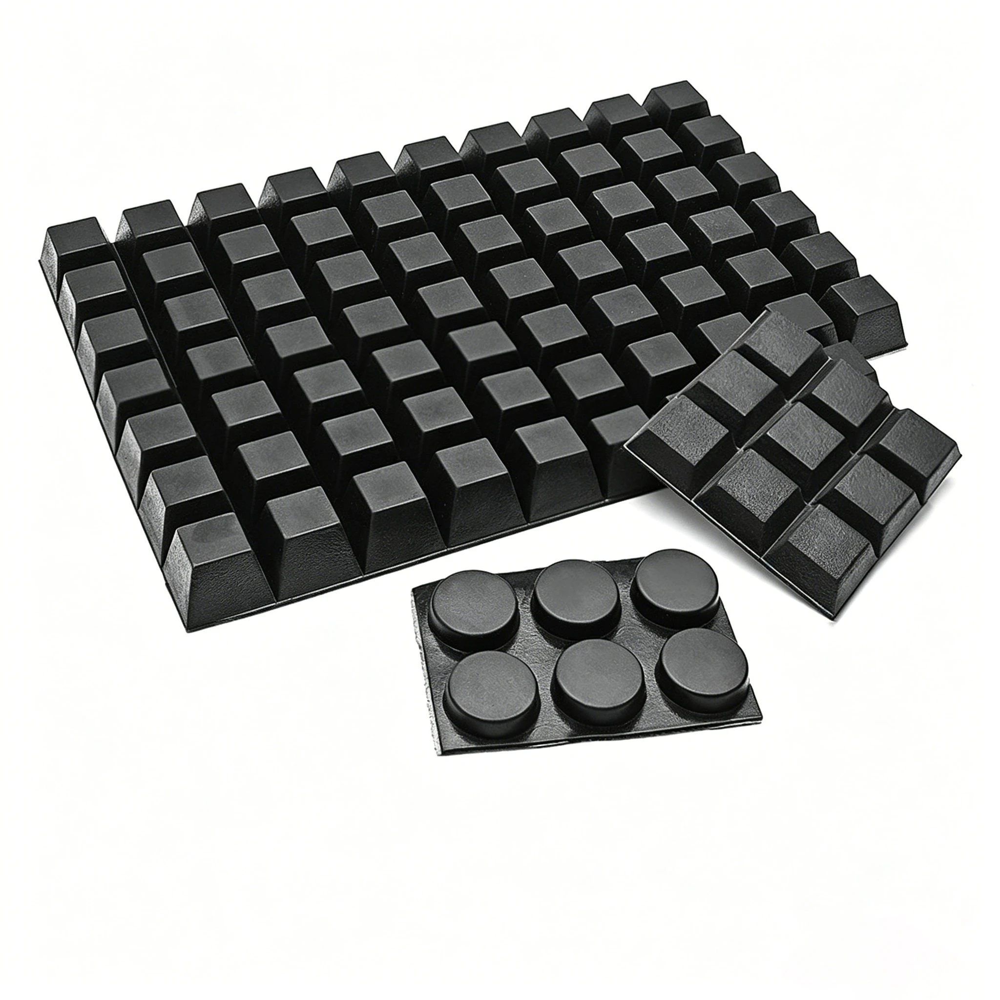 3-100pcs silicone cushion mat self adhesive pad blackrubber feet cabinet plug bumper pad adhesive cushion cabinet door mat