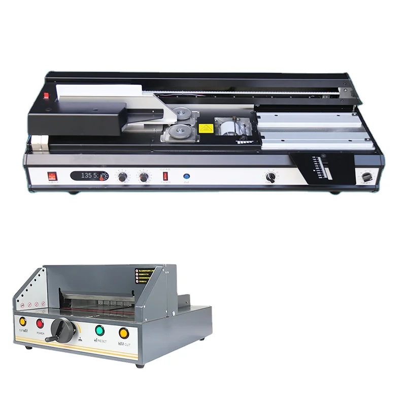 470 Wireless Automatic Desktop Hot Melt Glue Machine A3A4 Tender Book Document Binding New Condition PLC Motor Office Home Use