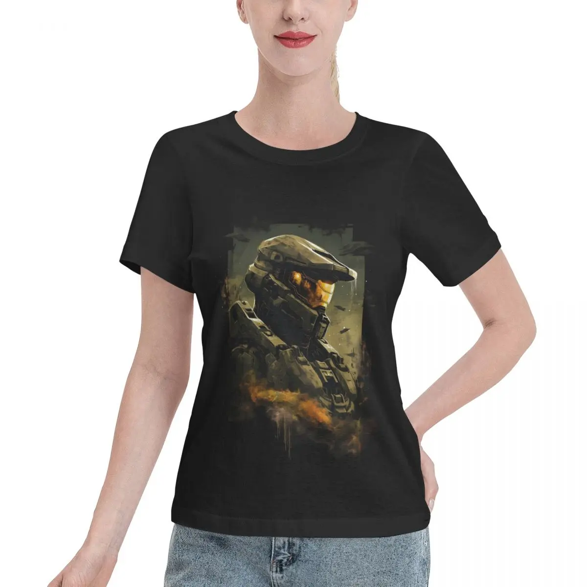 Popular Pick Master Chief Women's T-shirt Minimalist Relaxed Cut Tshirt