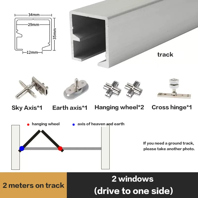 Left And Right Folding Window Hardware Milk Tea Shop Cafe Solid Wood Frame Glass Push-pull Air Pressure Rod Window Slide