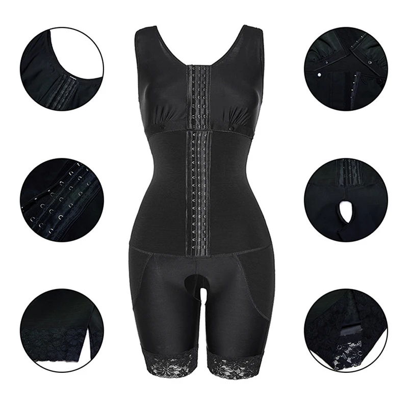 AfruliA High Compression Bodysuits Shapewear Fajas Colombianas Body Shapers Waist Trainer Sexy Butt Lifter Tummy Control Corset