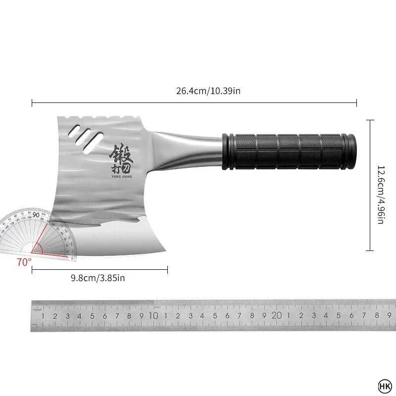 PLYS - Multifuncation Outdoor Camping Hatchet Axe Knife Used for Heavy Chopping Wood Yard Work and Jungle Cleaning Hand Tool