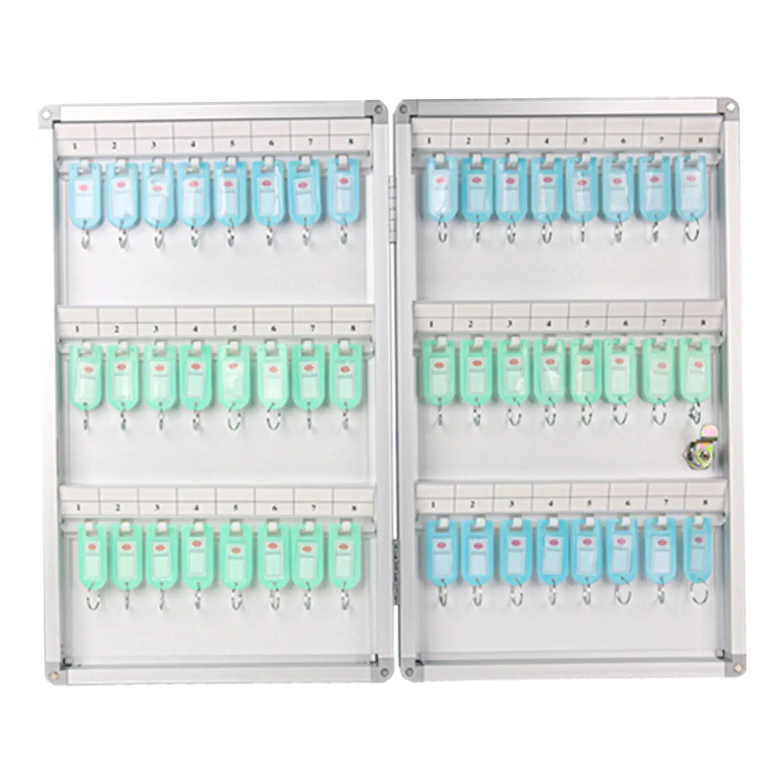 Security Key Box with Combination Lock, Key Storage Box, 48Keys Metal Colorful