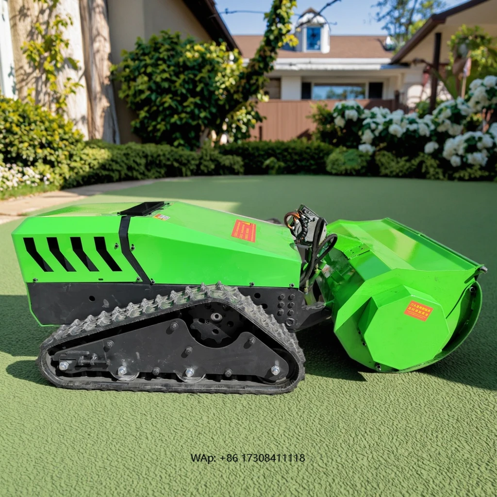 Electric Courtyard Lawn Mower Intelligent Grass Cutting Function 4-stroke Robotic Hedge Trimmer Featuring Chain Linkage Control