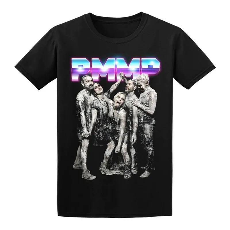 PMMP - Camiseta de manga corta con estampado de letras de Dark Metal Rock del grupo de artistas y cantantes finlandeses, para hombre y mujer