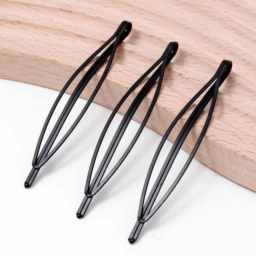 Conjunto de 5 Presilhas de Cabelo Douradas, Grampos de Cabelo Ondulado, Presilhas Metálicas Invisíveis, Acessórios para Cabelo._voghion.com