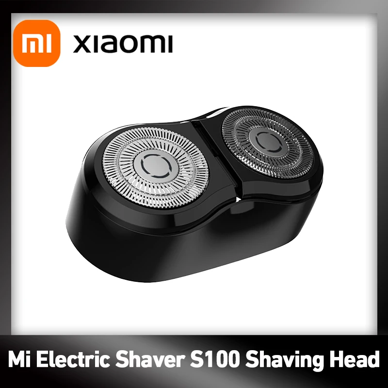 Replacement Shaving Head for Xiaomi Mijia S100 Electric Shaver, Dual-Ring Elastic Mesh, ECM Machined, Smooth, Skin-Friendly Care