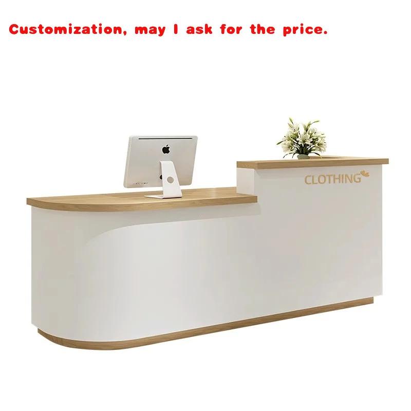 

custom.Customized High-quality Front Desk Reception Modern Simple Company Counter Table Reception Desk