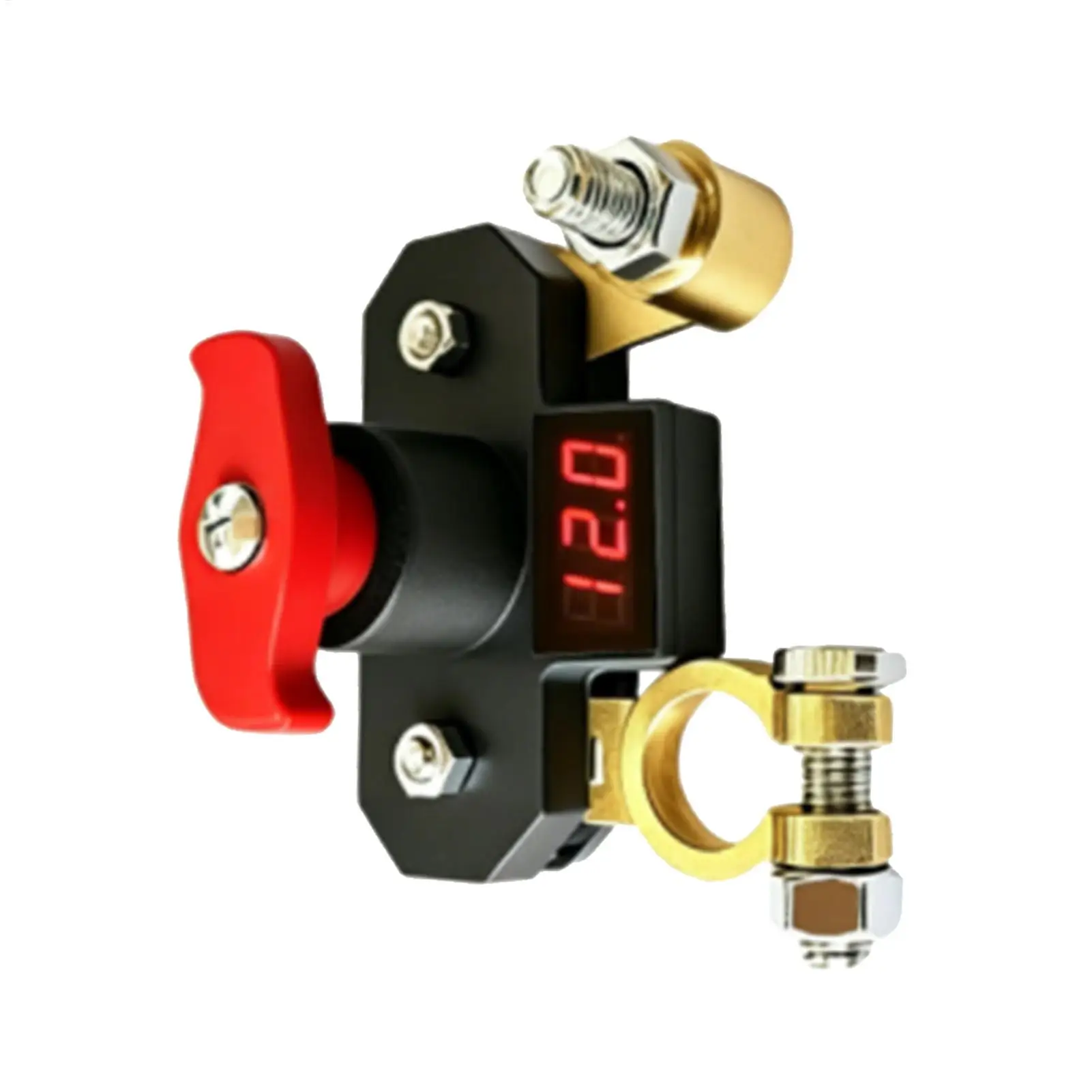 Car Battery Cut Off Isolator 12V 24V High Conductivity Digital Display Truck Battery Disconnect Isolator For Car RV Boat Bus Van