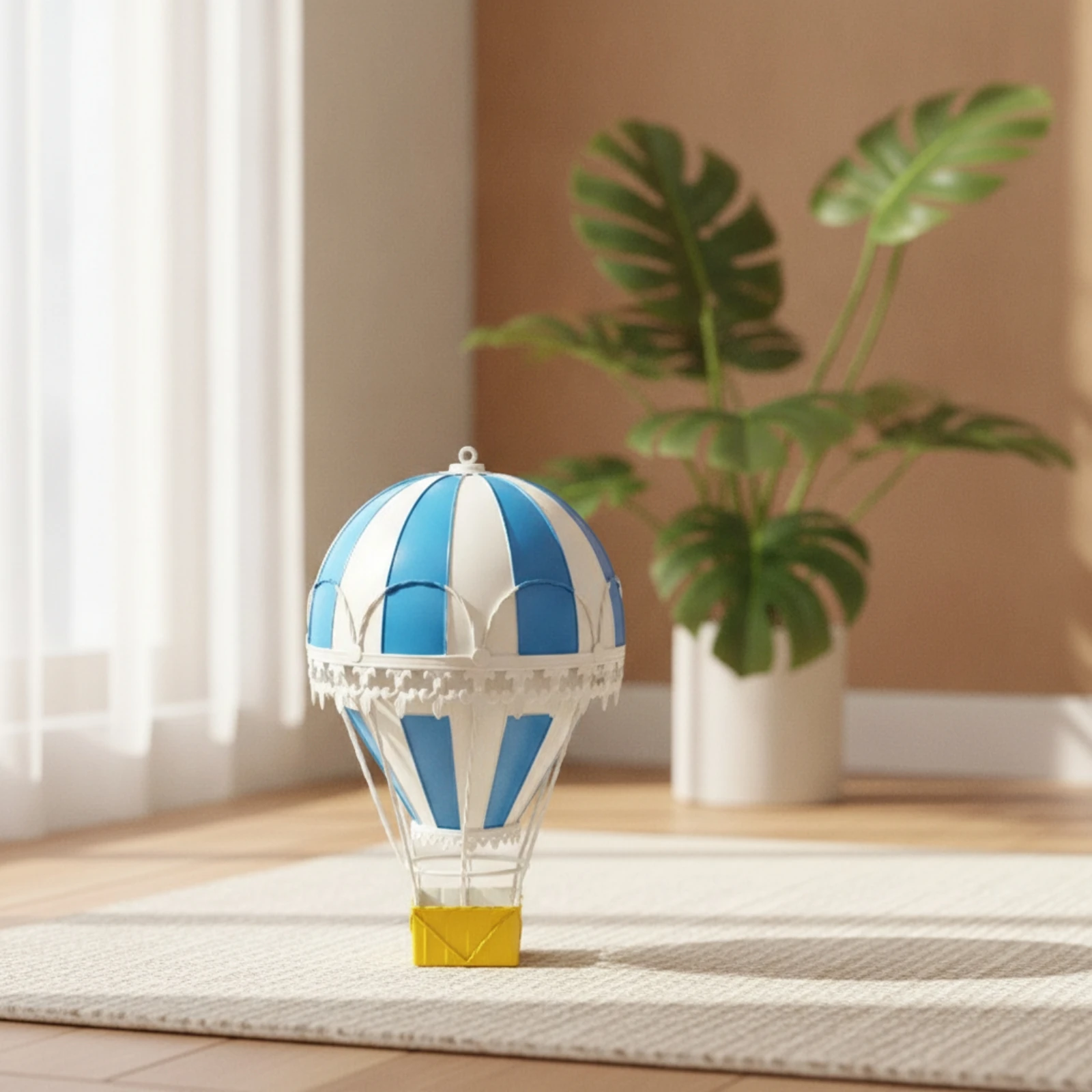 Hot Air Balloon Hanging Ornament Collectible Hot Air Balloon Ornament Gift-Ready Lightweight for Cafe, Photo Display