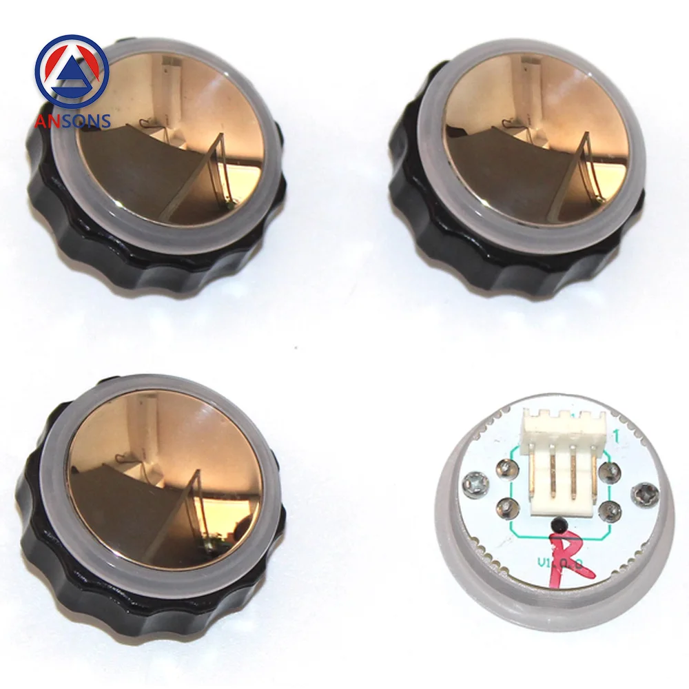 

BR27C OTIS Elevator Button White Mirror 4-Pin Hole 27 mm Ansons Elevator Spare Parts