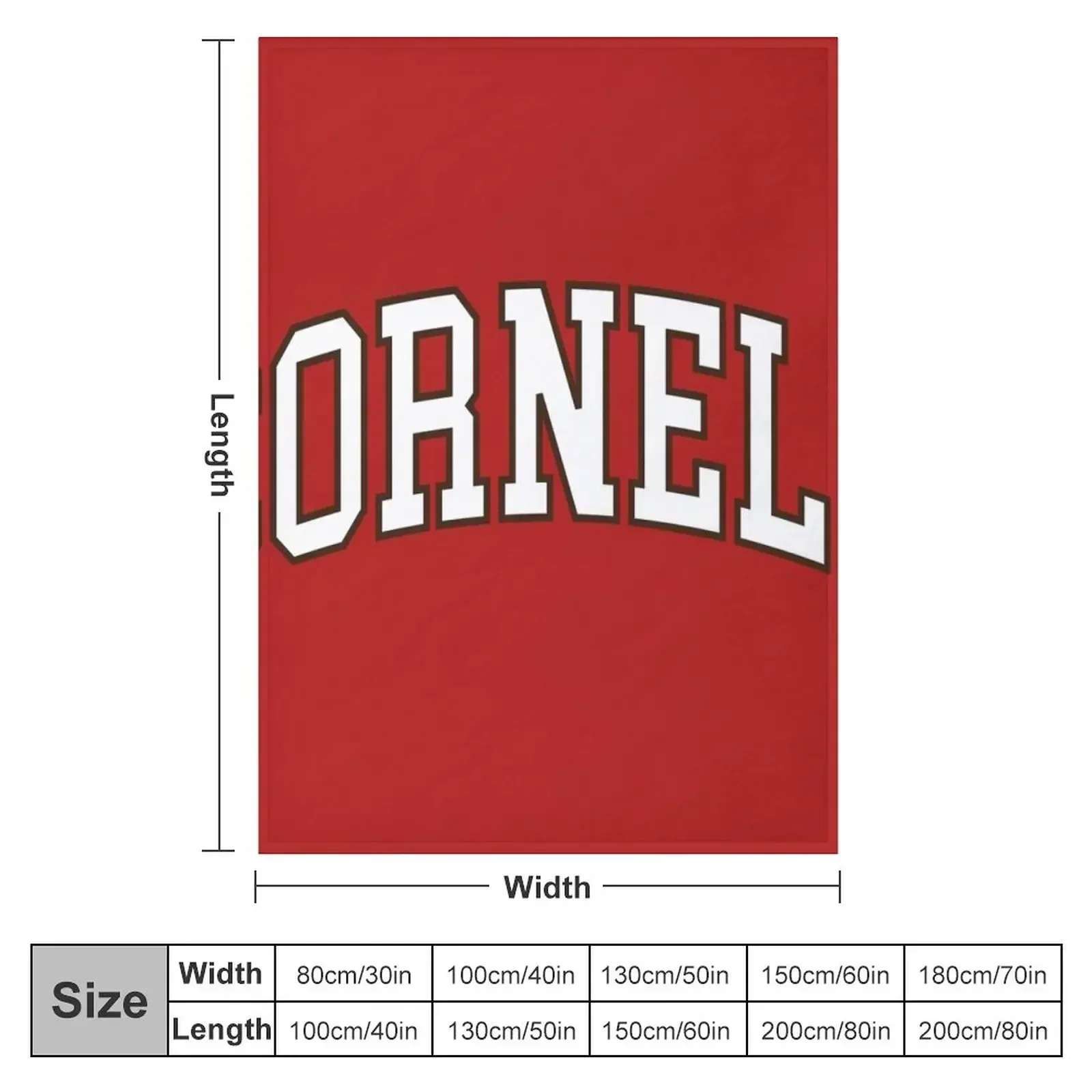 cornell - college font curved Throw Blanket Bed Fashionable anime Large Blankets