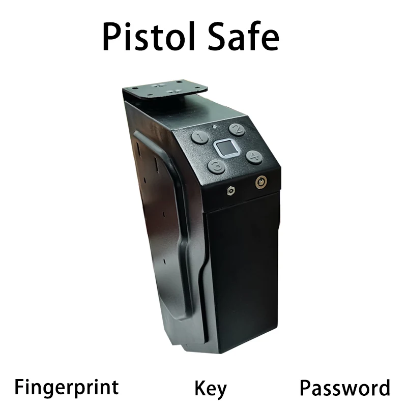 Fingerprint Gun Safes Passwort Pistole Safe Stahl Gun Box Sicherheit Pistolen Fingerprint Passwort Entsperren Anti-Einbruch Mit Schlüssel