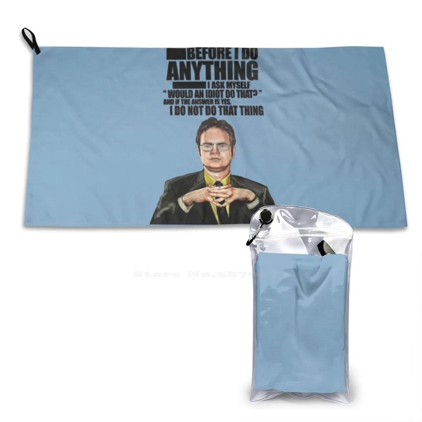 The Office-Dwight K. Schrute Soft Towel Quick Dry Beach Towel The Office Dunder Mifflin Michael Paper Company Fact Dwight