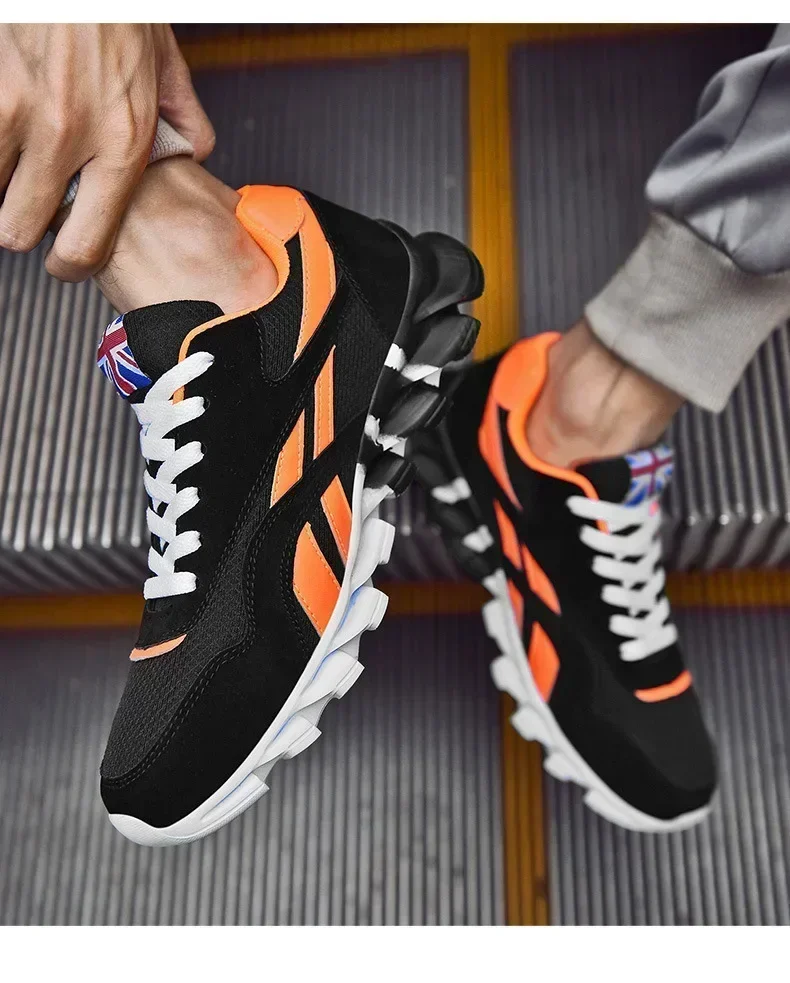 Größe 36-48 Herrenschuhe Leichte Atmungsaktive Schuhe Rutschfeste Atmungsaktive Laufschuhe für Herren Große Größen Sneaker Dropshipping Kinderschuhe – Detail 12