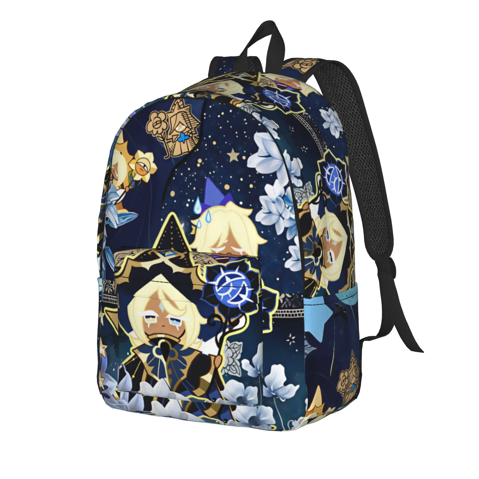 Shadow Milk  (3) Backpack Cookie Run Kingdom Women Men Polyester Workout Backpacks Big Kawaii School Bags Rucksack