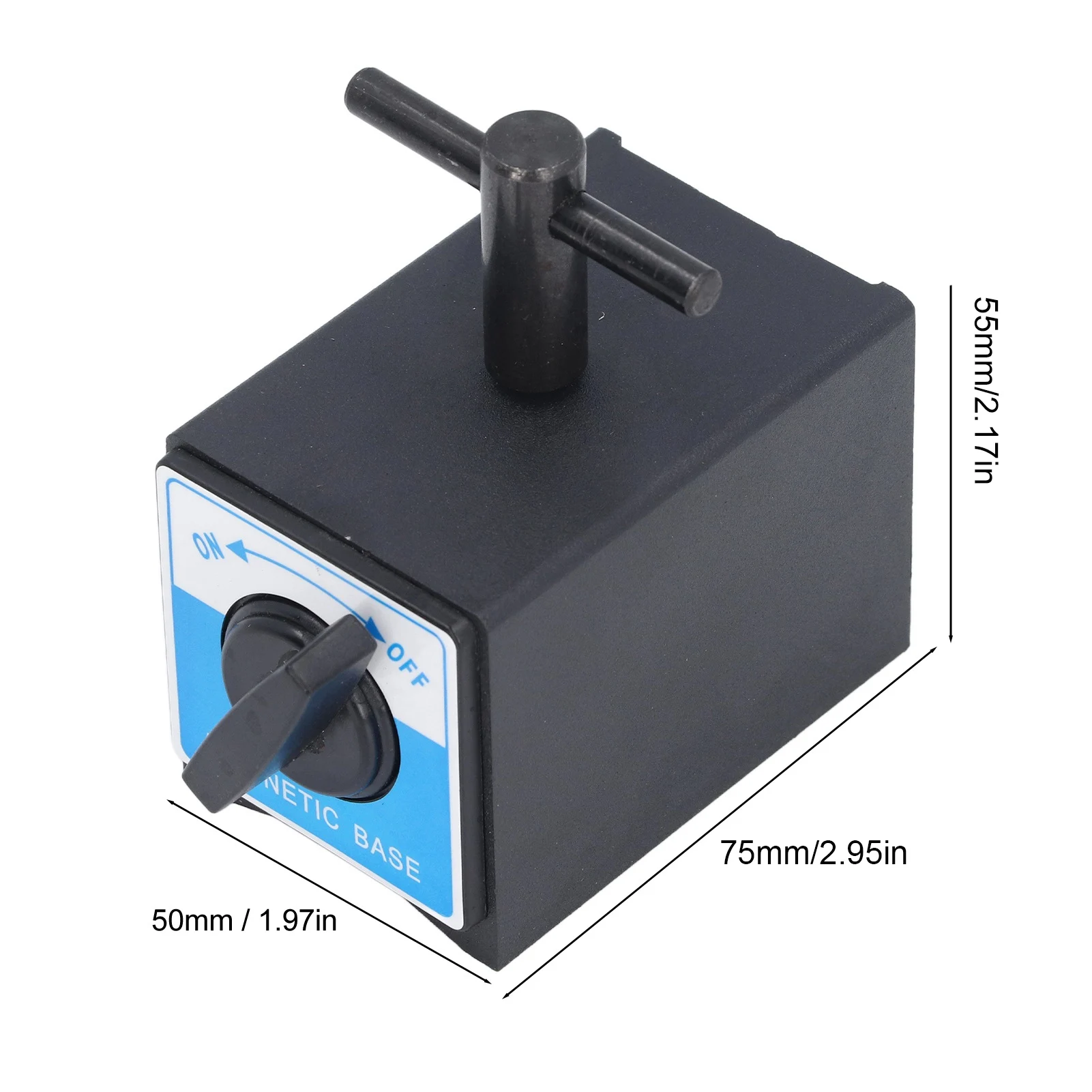 Magnetic Base 100kg Suction Force M8 Thread Magnetic Base Holder with Switch for Mechanical Processing